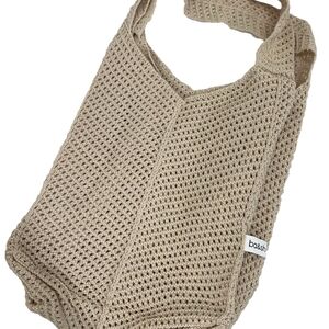 ba&sh Tan Crochet Bag
